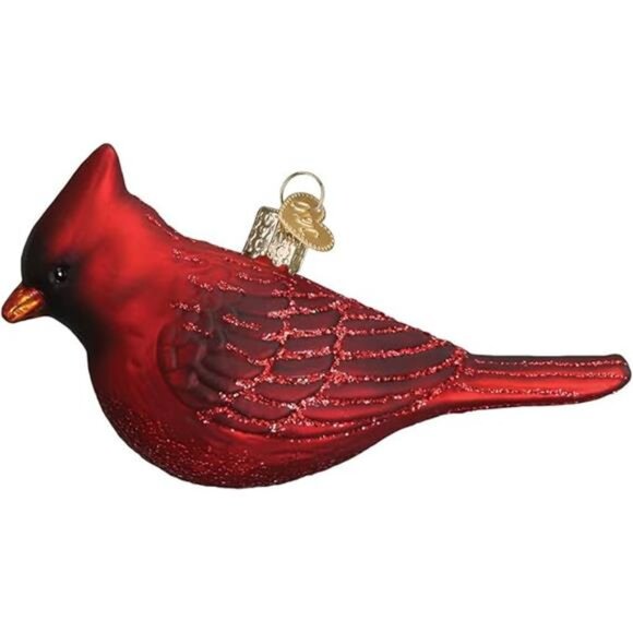 Old World Christmas Glass Blown Ornament Northern Cardinal - Picture 6 of 6